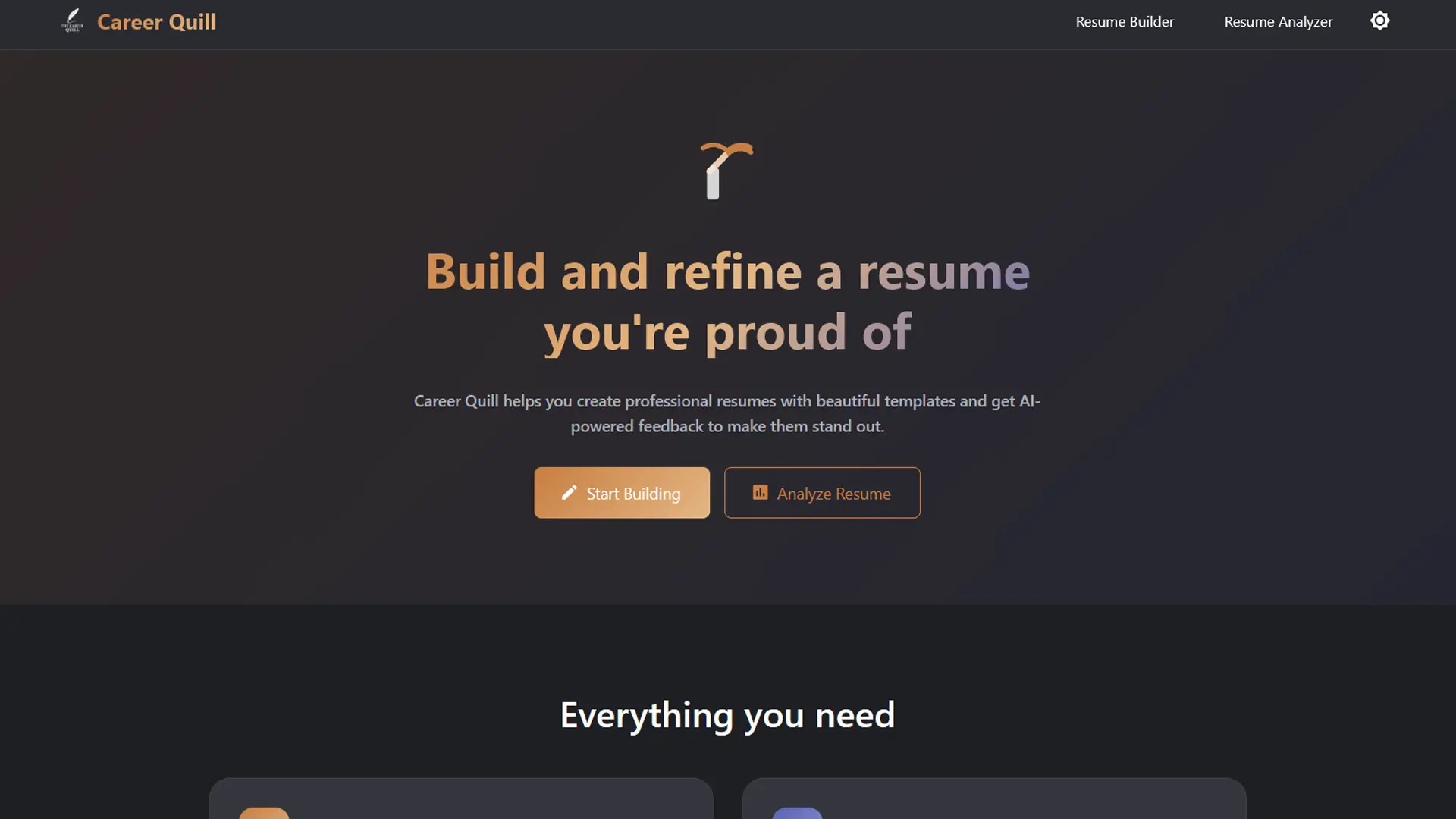 The Career Quill screenshot 1