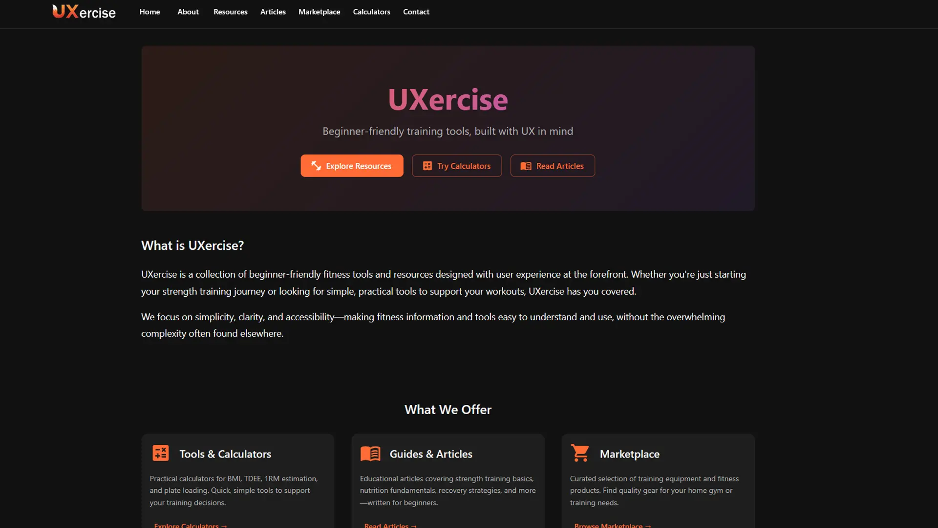 UXercise screenshot 1